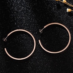Kolczyki koła kółka stal szlachetna rose gold 