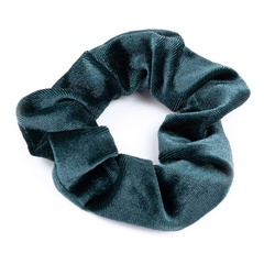 Gumka do włosów scrunchies frotka welur morska