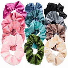Zestaw scrunchies gumki do włosów frotki 12 sztuk