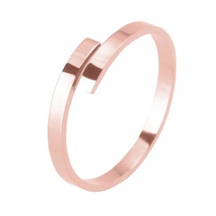 Pierścionek obrączka rose gold stal chirurgiczna