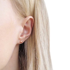 Kolczyki kule rose gold stal chirurgiczna