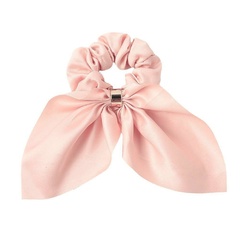 Gumka do włosów frotka scrunchie kokarda łososiowa