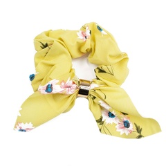 Gumka do włosów scrunchies frotka apaszka żółta