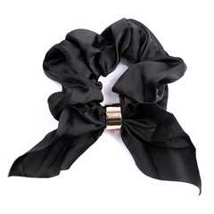 Gumka do włosów apaszka scrunchies frotka czarna