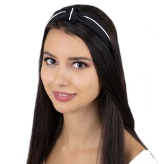 Opaska do włosów turban pin up węzeł czarna