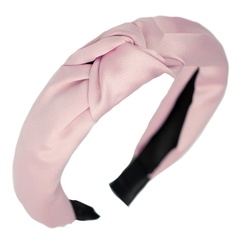 Opaska do włosów węzeł pudrowa turban sztywna