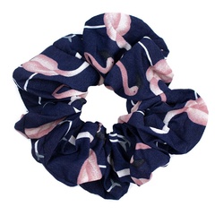 Gumka do włosów scrunchie frotka granatowa flaming