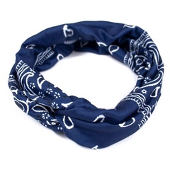 Opaska do włosów pin up bandamka turban granatowa