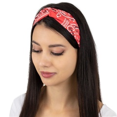 Opaska do włosów pin up bandamka turban czerwona