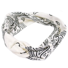 Opaska do włosów pin up bandamka turban biała