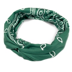 Opaska do włosów pin up bandamka turban zielona