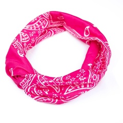 Opaska do włosów pin up bandamka turban różowa