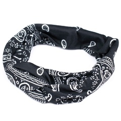 Opaska do włosów pin up bandamka turban czarna