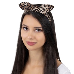 Opaska do włosów kokarda szeroka sztywna pin up