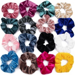 Gumka do włosów aksamitka scrunchie zestaw kolorów