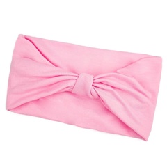 Opaska do włosów turban bandamka różowa węzeł