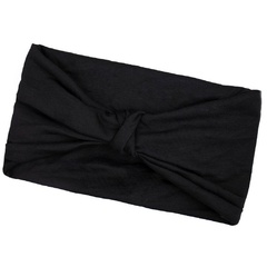 Opaska do włosów turban bandamka czarna węzeł 