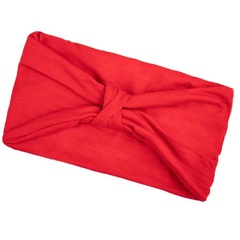 Opaska do włosów turban bandamka czerwona węzeł