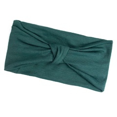 Opaska do włosów elastyczna szeroka turban zielona
