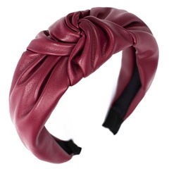 Opaska do włosów szeroka turban pin up czerwona