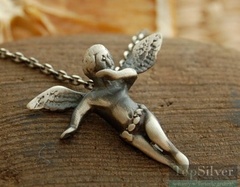 Angel - srebrny wisiorek
