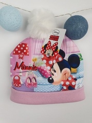 Czapka zimowa myszka minnie różowa