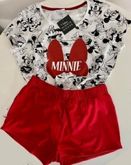 Piżama damska z krótkim rękawem myszka minnie