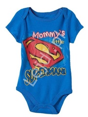 Niebieskie body dla chłopca superman 