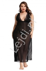 Długa seksowna koszulka plus size+ stringi 0281