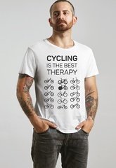 Koszulka t-shirt. cycling is the best therapy