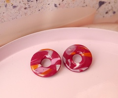 Kolczyki donuty sztyfty malarskie