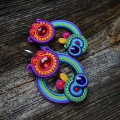 Gigi- duże i etniczne kolczyki soutache