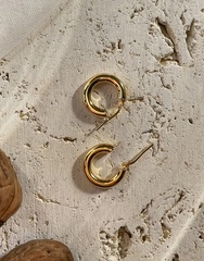 Kolczyki donut hoops