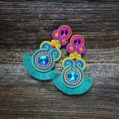 Waikiki- etniczne kolczyki soutache