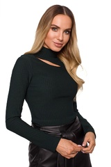 Golf z wycięciem-zielony(m-608)