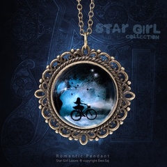 Star girl i rower - łańcuszek 46 cm