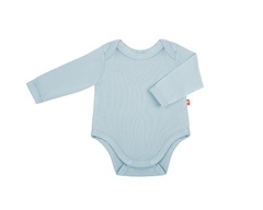 Body klasyczne z długim rękawem - jasny denim