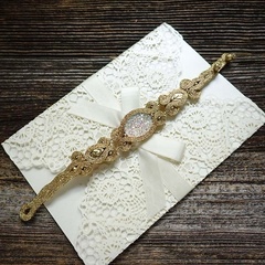 Złota bransoletka soutache