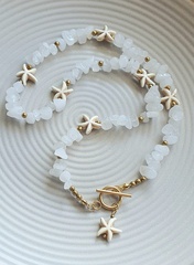 Naszyjnik choker -kwarc mleczny