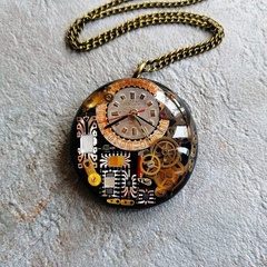 Precious time ii - naszyjnik steampunk - unikat