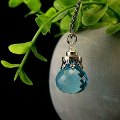 Naszyjnik bali bali - topaz srebro