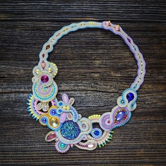 Secret garden - naszyjnik soutache