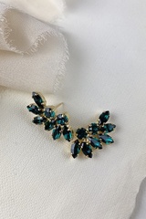 Kolczyki verde emerald