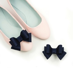 Klipsy do butów coquet - kokardy style / navy