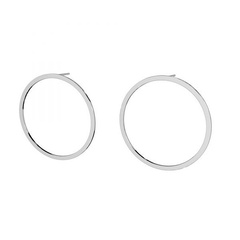Kolczyki koła 20mm-srebro,złoto,różowe złoto