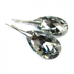 Kolczyki kryształ swarovski - zwierciadełka