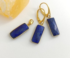 -perseidy- kolczyki i zawieszka z lapis lazuli