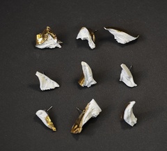 Kolczyki iceberg z porcelany