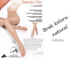 Rajstopy senza dita daino