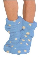 553 skarpety soft kropki - szary